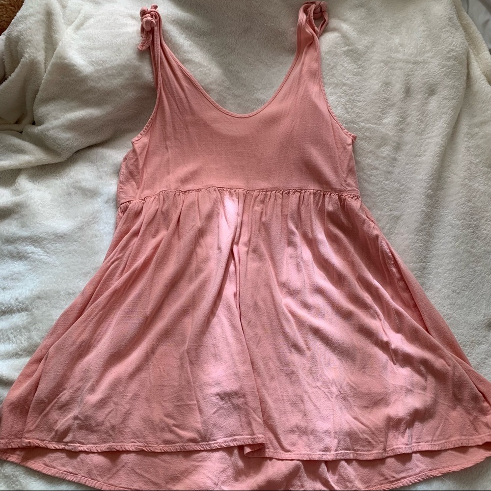 Pink Tie Dress